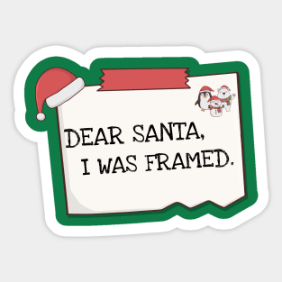 Dear Santa Kid Christmas Sticker